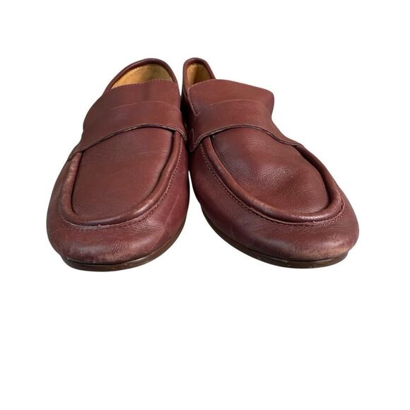 Madewell The Lacey Loafer Cabernet Leather Flats Size 7.5 Slip On Shoes - Picture 4 of 11